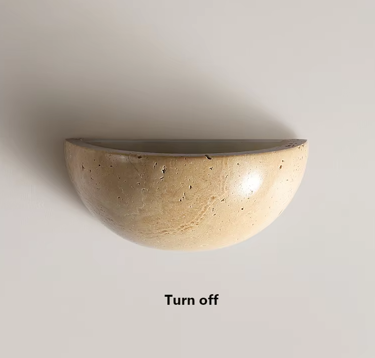 Semi Circular Stone Wall Light Fixtures