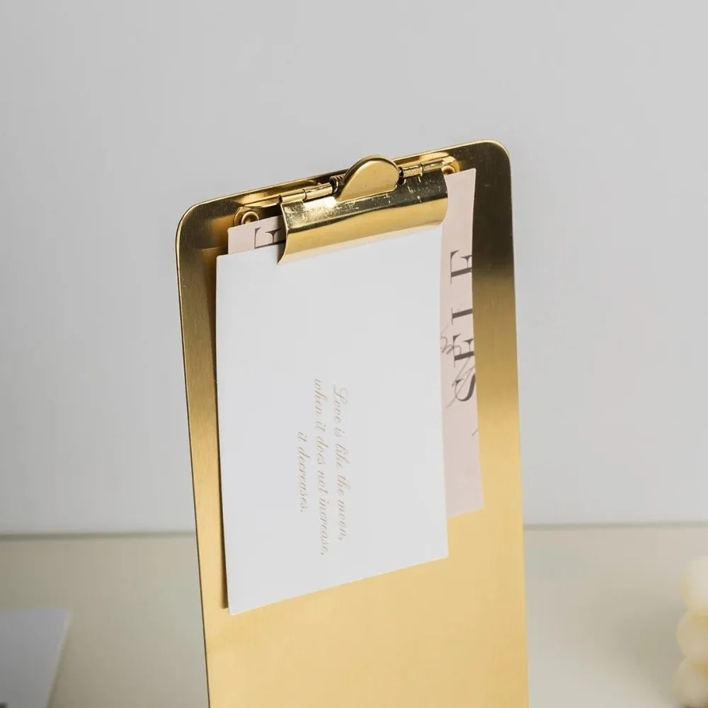 Metal Clip Stand Note Holder