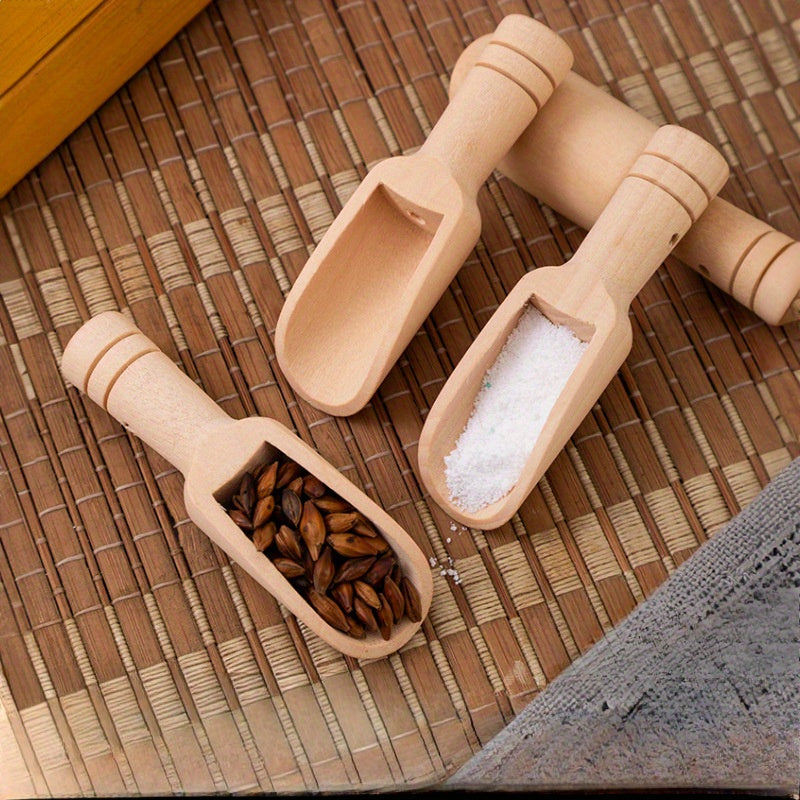 Mini Wooden Spice Scoop