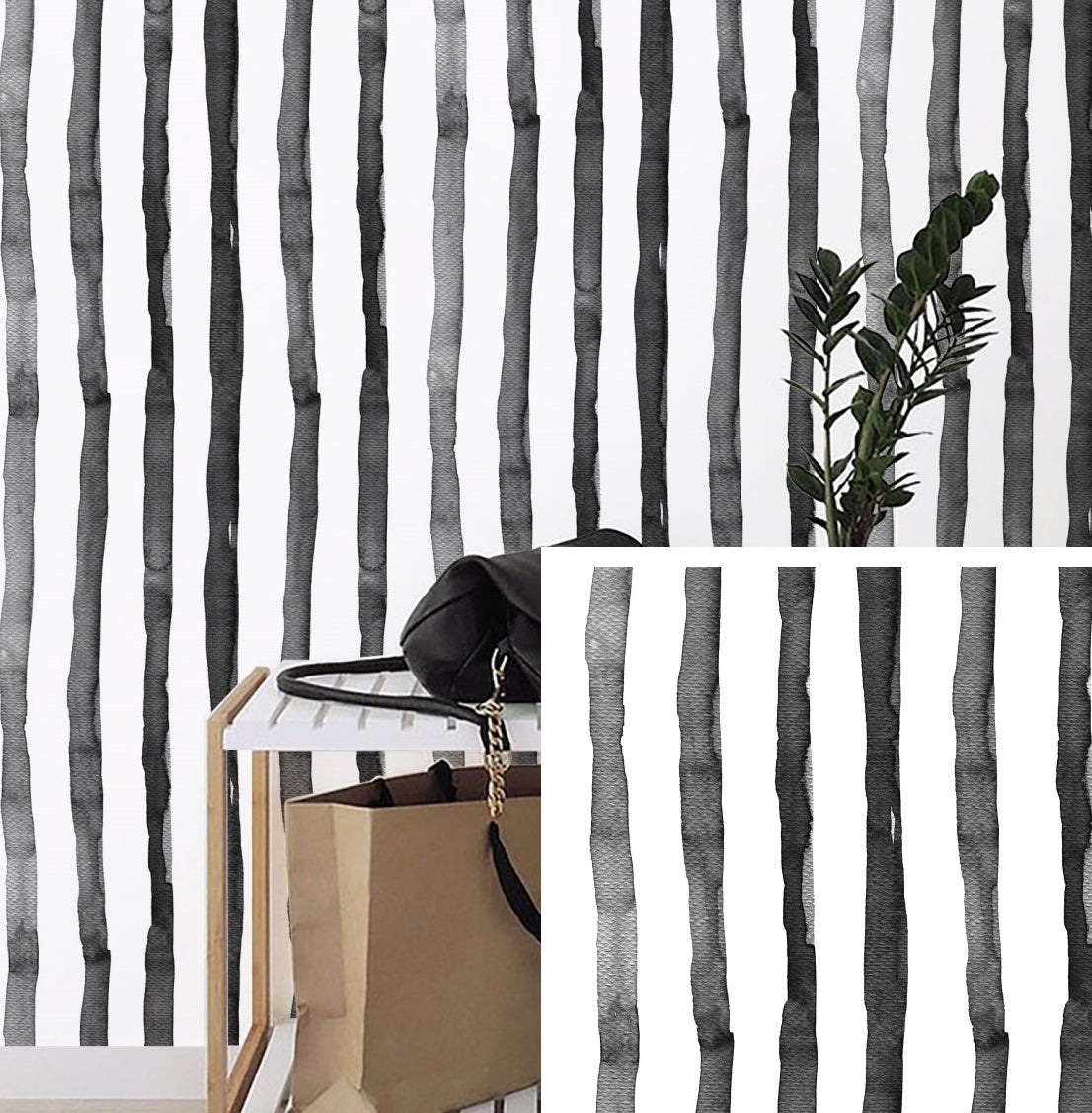 Stripes Peel and Stick Wallpaper