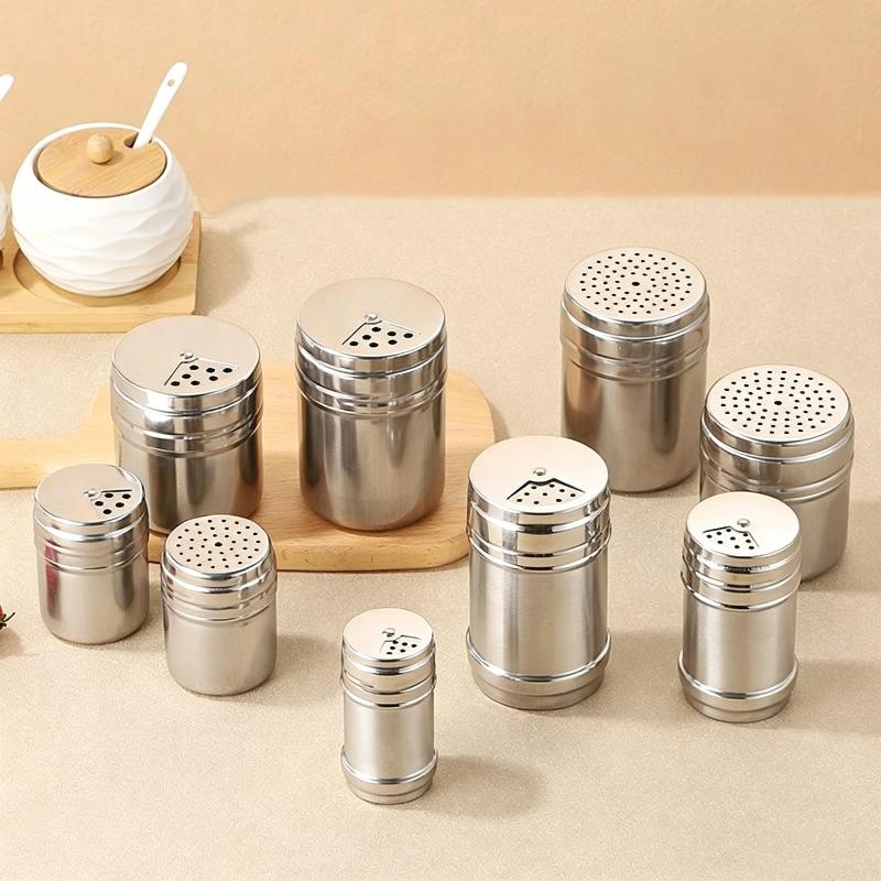 Metal Seasoning Jars with Rotating Cover