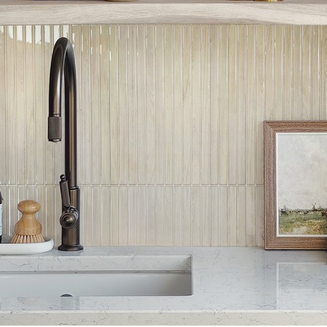 Beige Thin Rectangular Peel and Stick Tiles