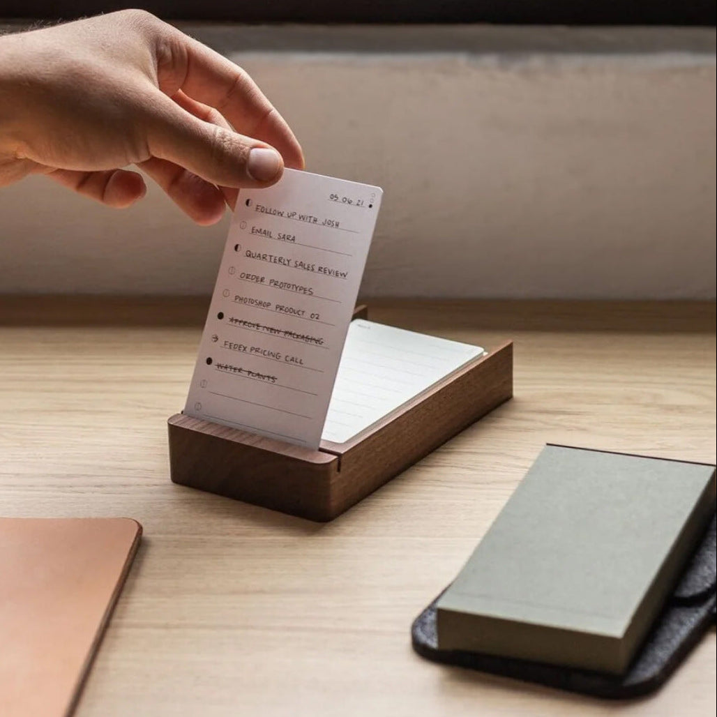 Daily To-Do List Planner with Wooden Stand