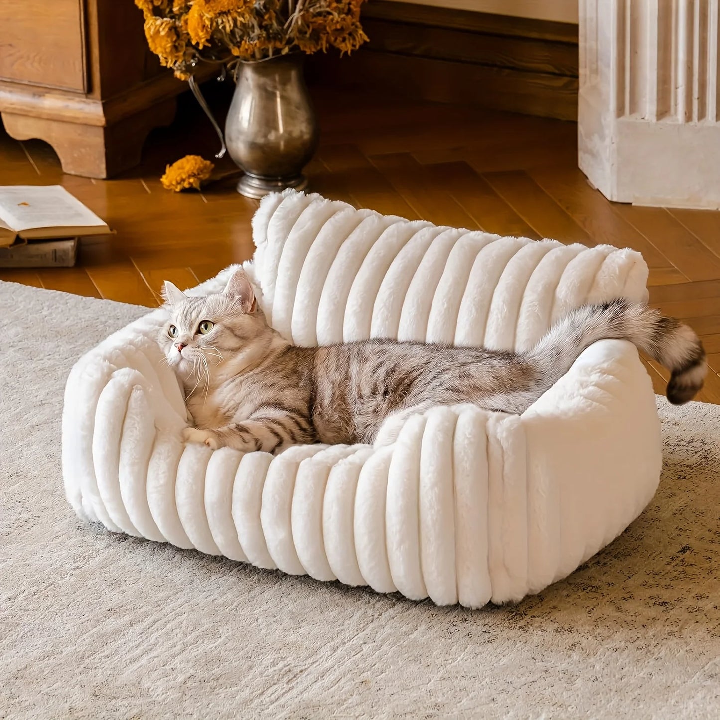 Classic Rectangular Cats & Dogs Bed