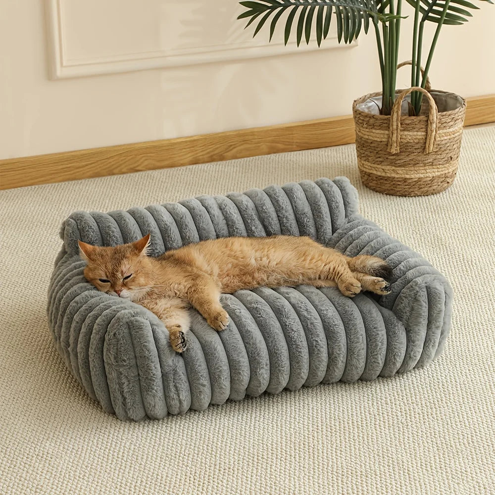 Classic Rectangular Cats & Dogs Bed