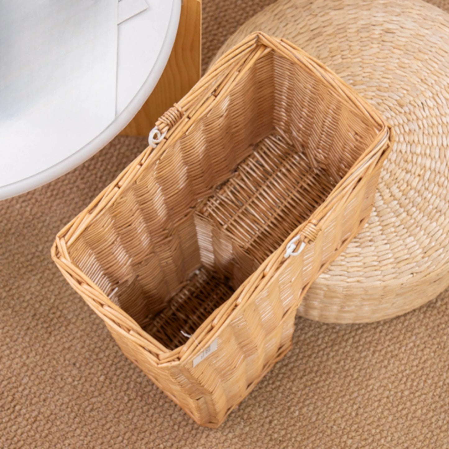 Rattan Stair Basket with Handle