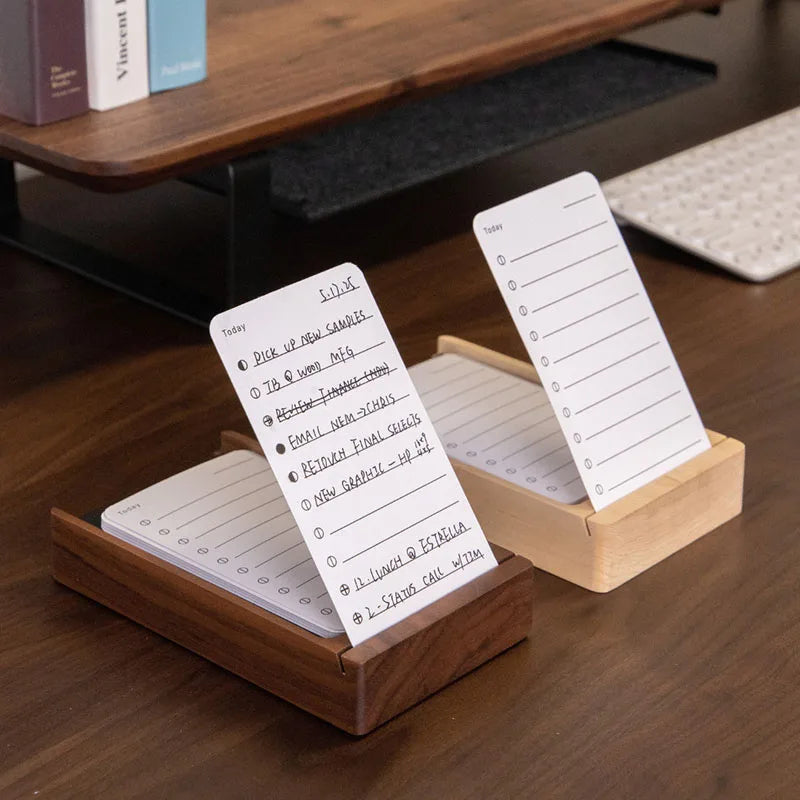 Daily To-Do List Planner with Wooden Stand