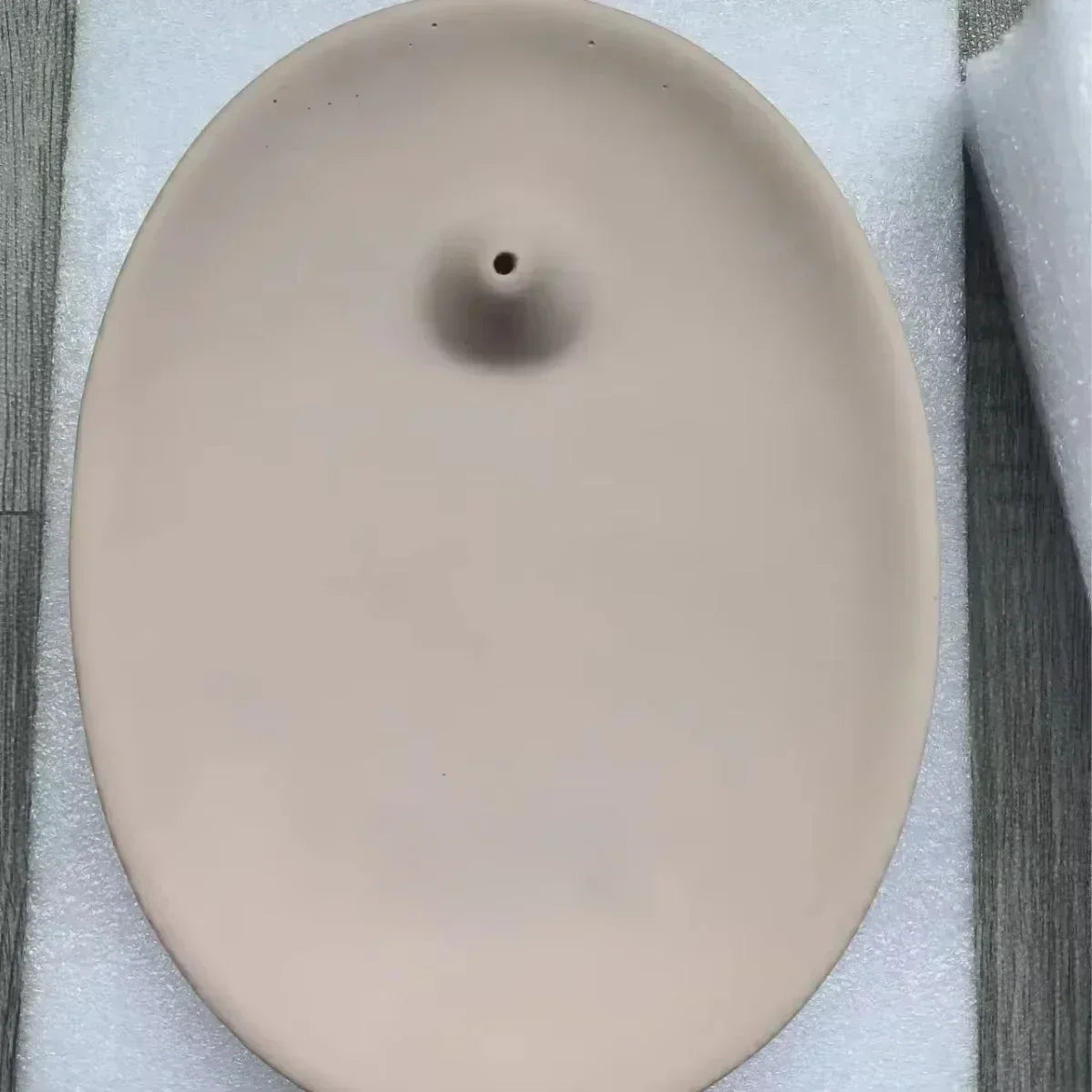 Oval Concrete Incense Stick Holder