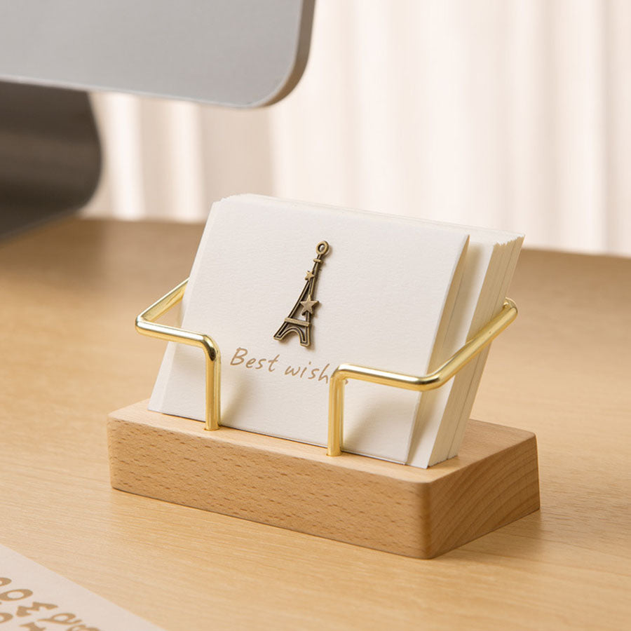 Wooden & Metal Business Card Stands