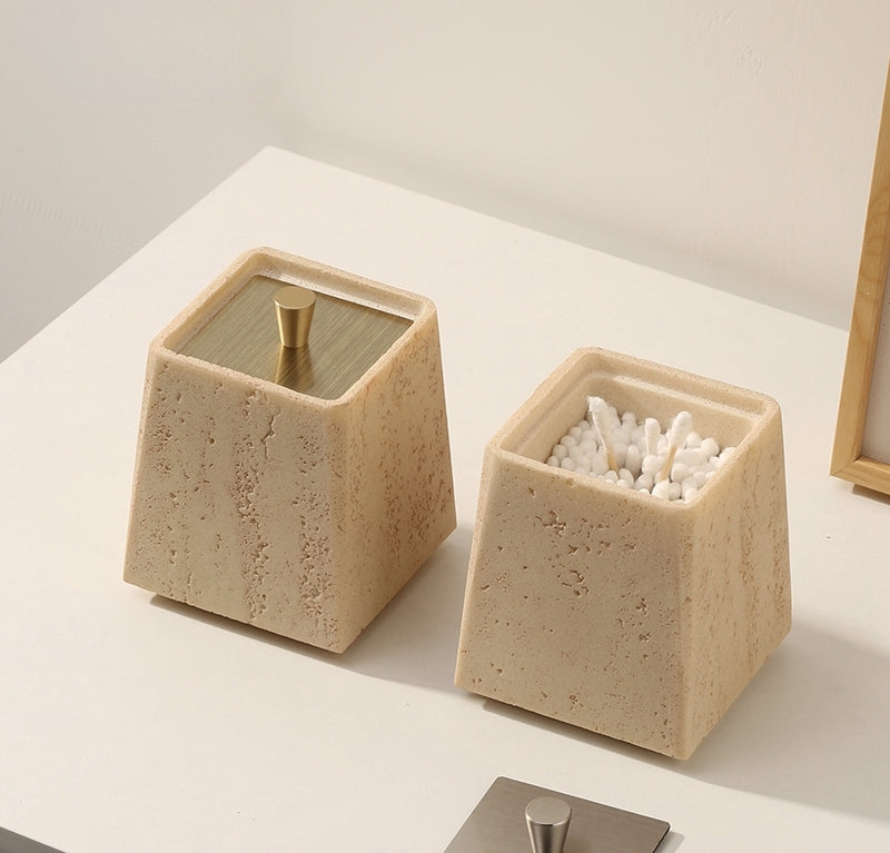 Cotton Swabs & Floss Stone Style Boxes