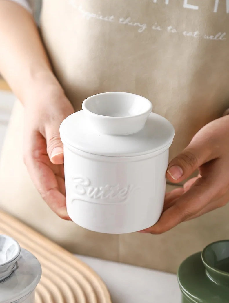 Ceramic Butter Containers with Lid