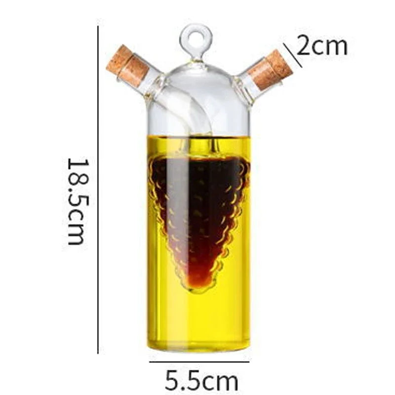 Two-in-One Seasoning Oil Bottle Dispensers