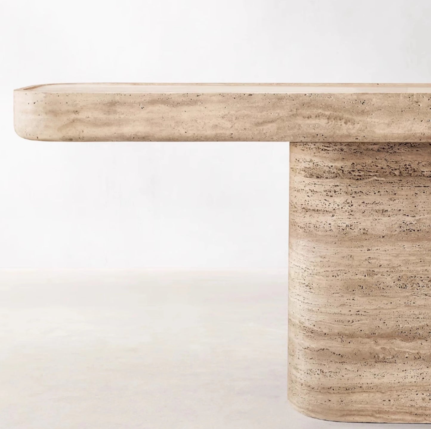 Travertine Light Lux Entrance Table