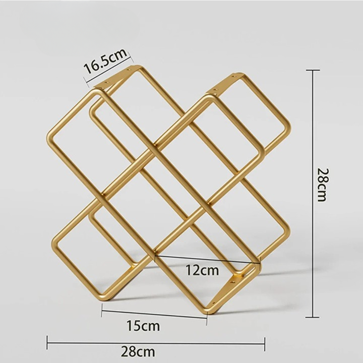 5/8 Grid Metal Wine Bottle Rack