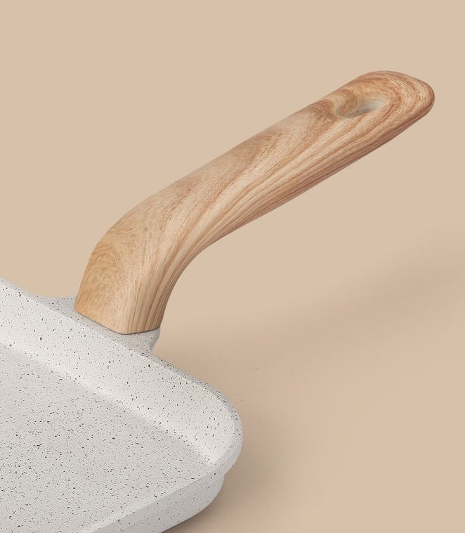 3 in 1 Breakfast Pan with Wooden Handle