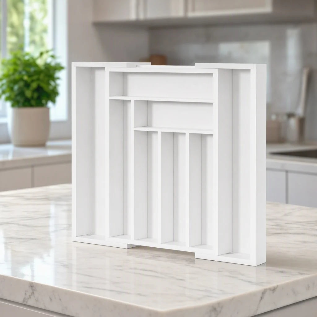 Wooden Expandable Drawer Organizer