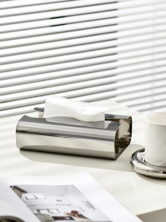 Chrome Style Tissue Case Box