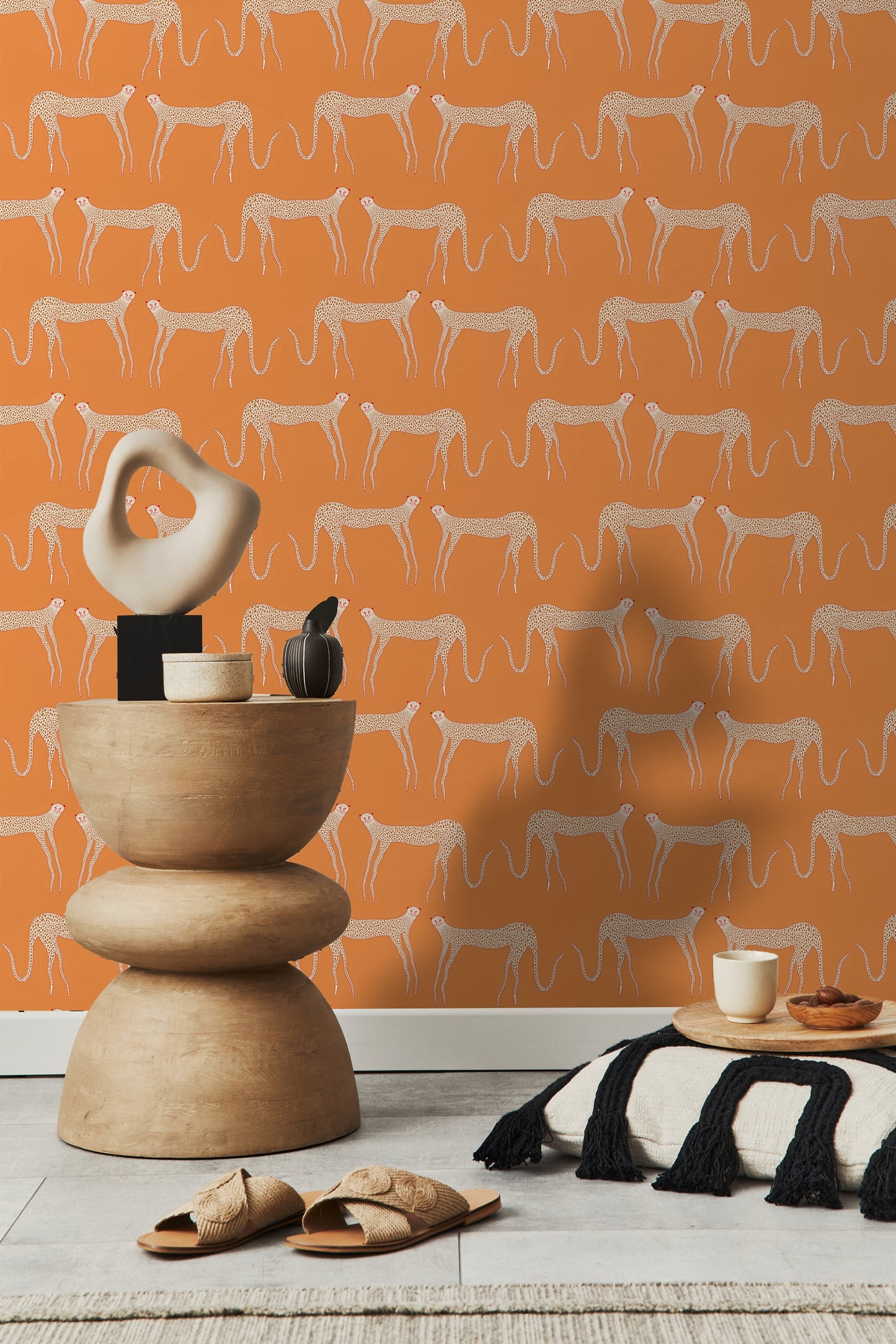 Exotic Cheetah Peel and Stick Wallpaper
