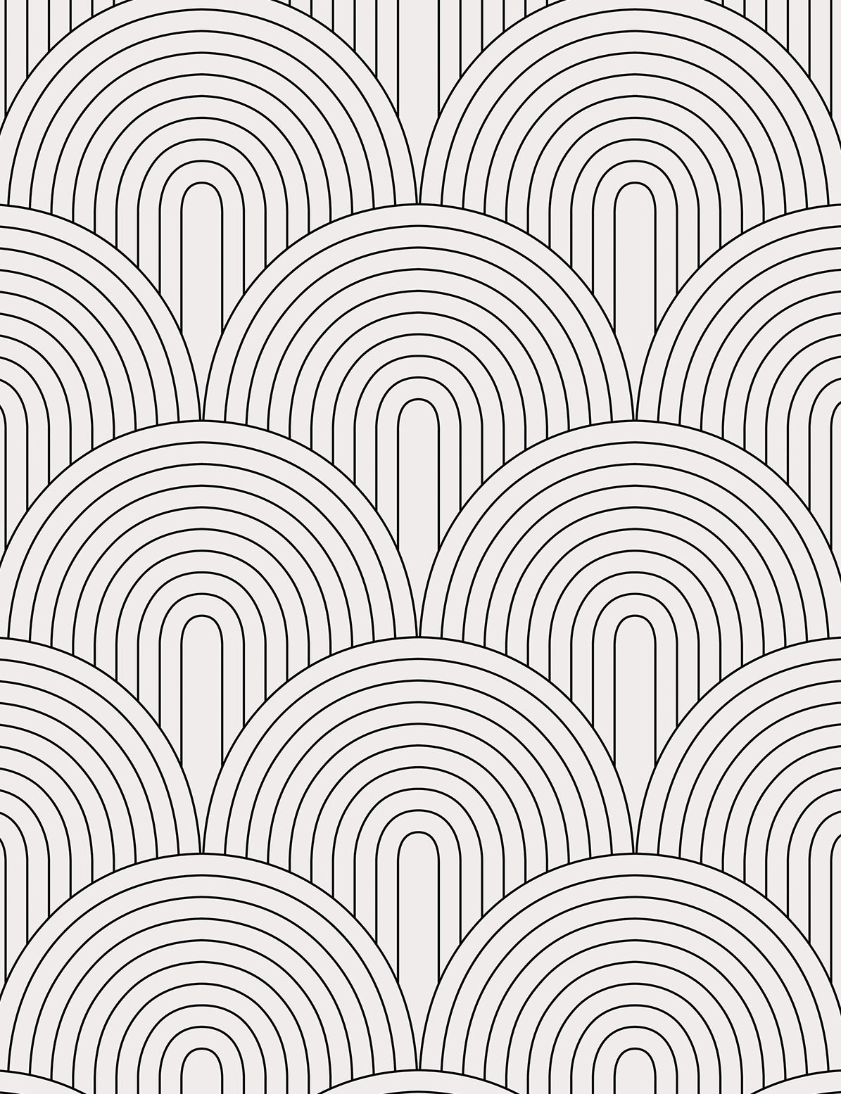 Monochromatic Rainbow Peel And Stick Wallpaper
