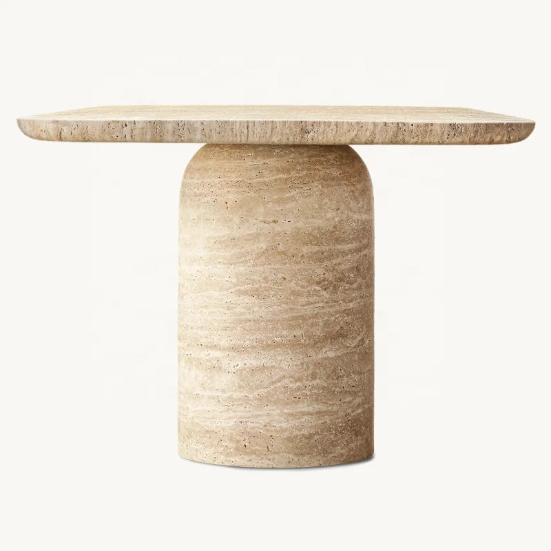 Travertine Light Lux Dining Table