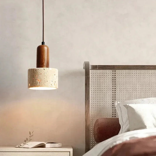 Stone & Wood Pendant Lamps