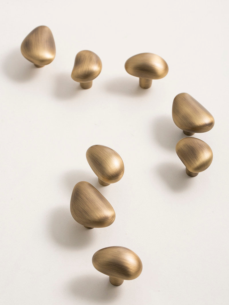 Irregular Retro Solid Brass Cabinet Knobs
