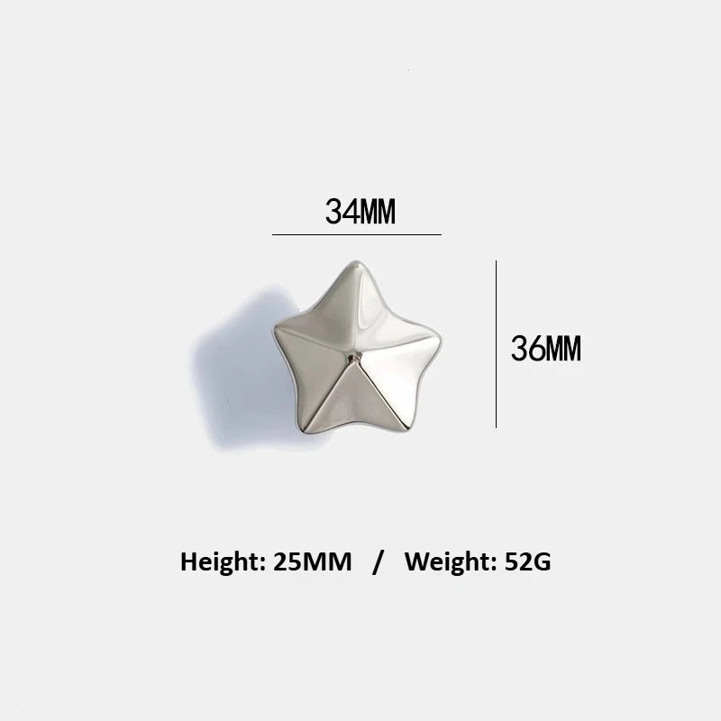 Silver Cloud & Star Cabinet Knobs