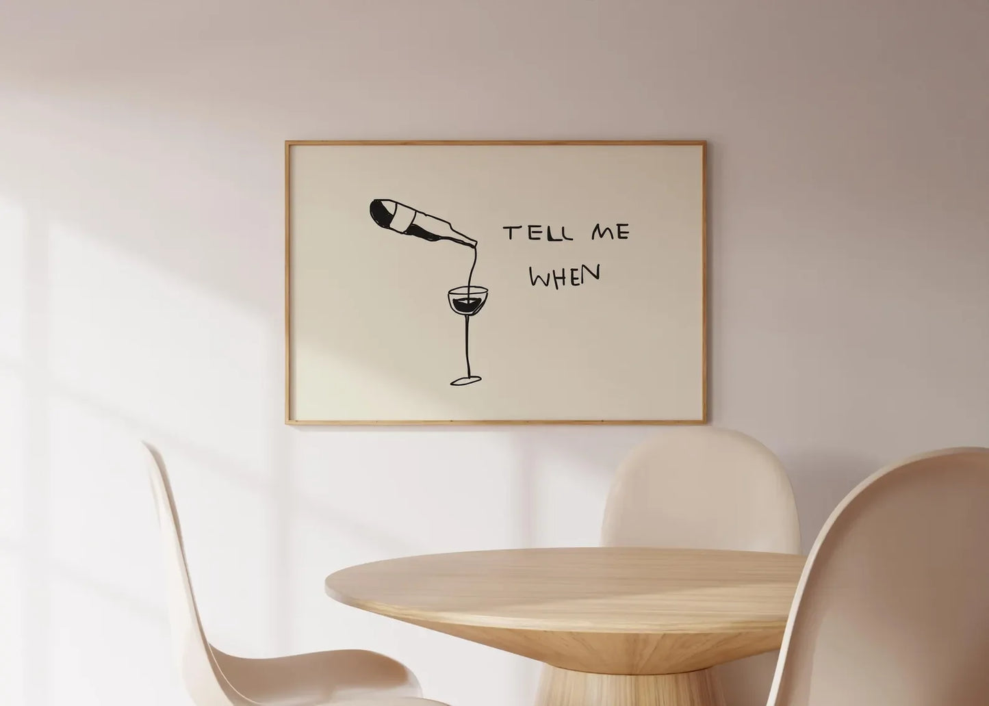 Horizontal Wine Canvas Poster