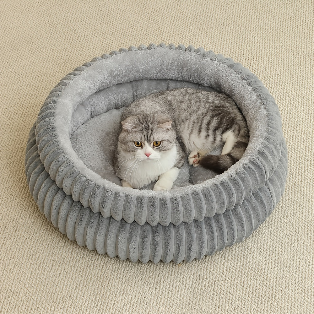 Double Round Cats & Dogs Bed