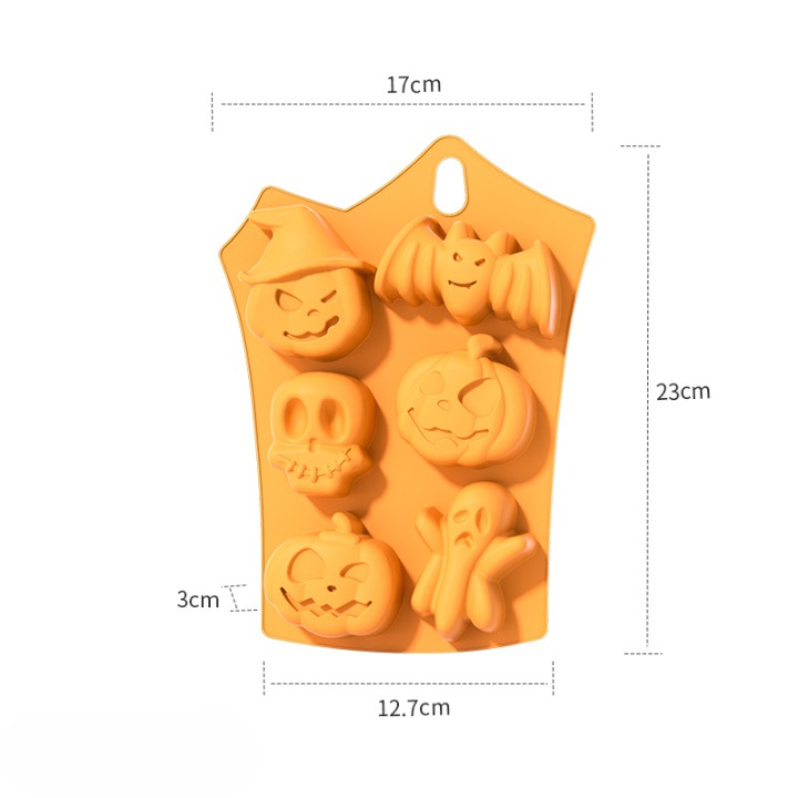 Halloween Cake & Candy Silicone Mold Trays