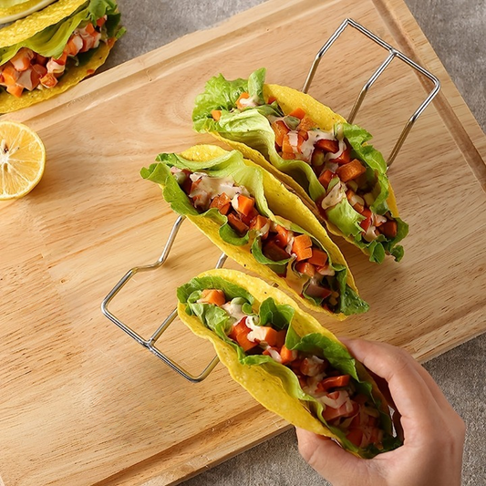 W Shape Metal Taco Holder Stands