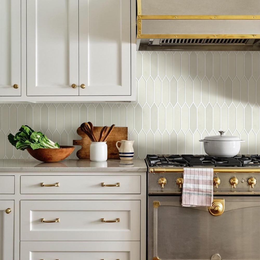 Matte Hexagon Peel and Stick Tiles