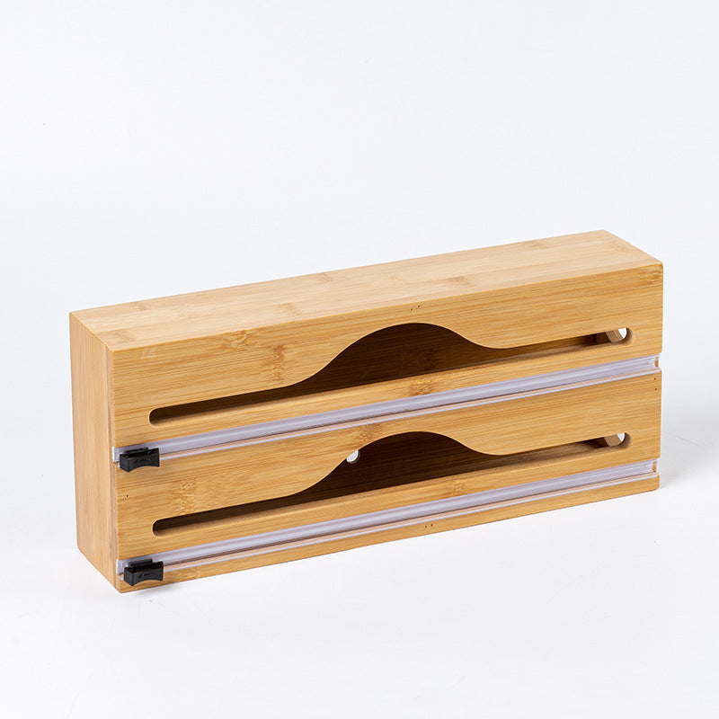 Wooden Foil & Baking Paper Dispenser with Cutter