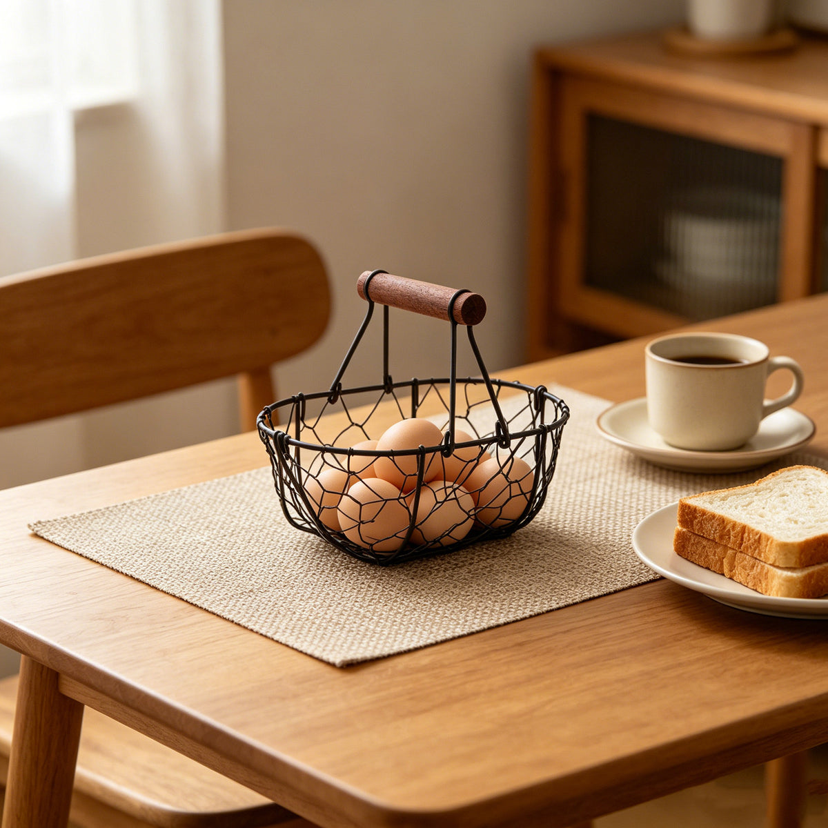 Retro Style Iron Mesh Basket