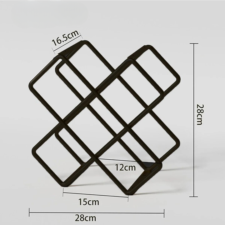 5/8 Grid Metal Wine Bottle Rack