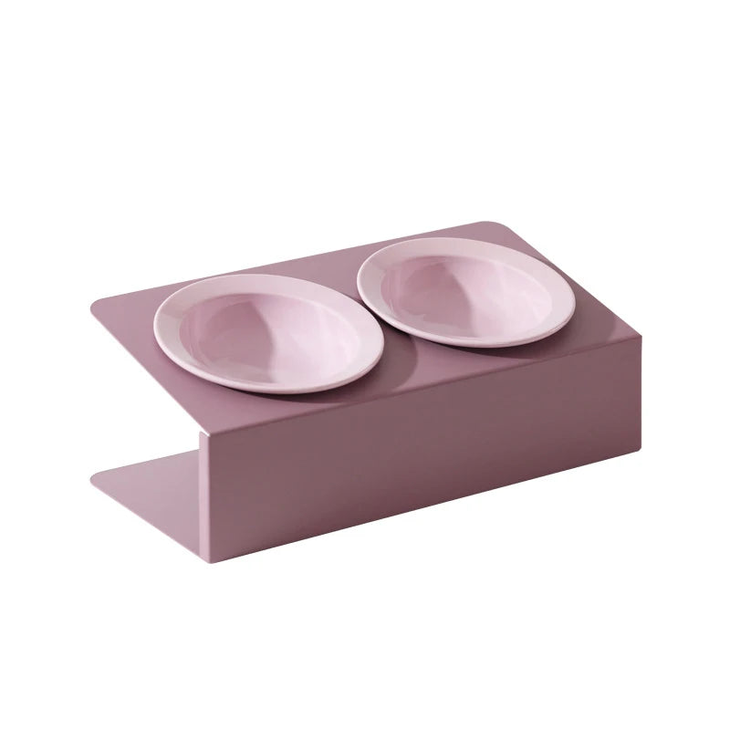 Ceramic Bowls with Metal Stand