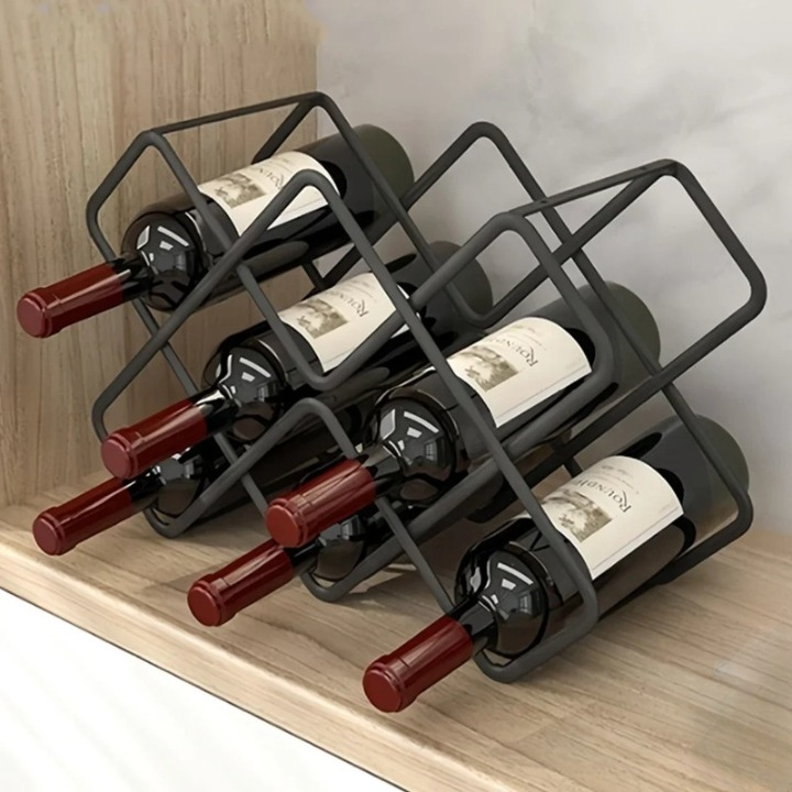 5/8 Grid Metal Wine Bottle Rack