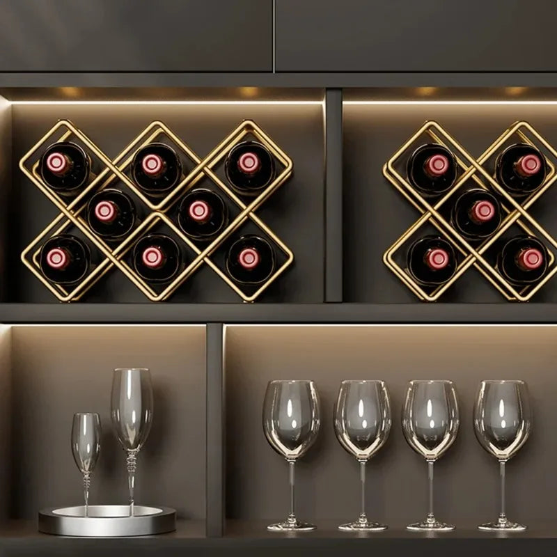 5/8 Grid Metal Wine Bottle Rack
