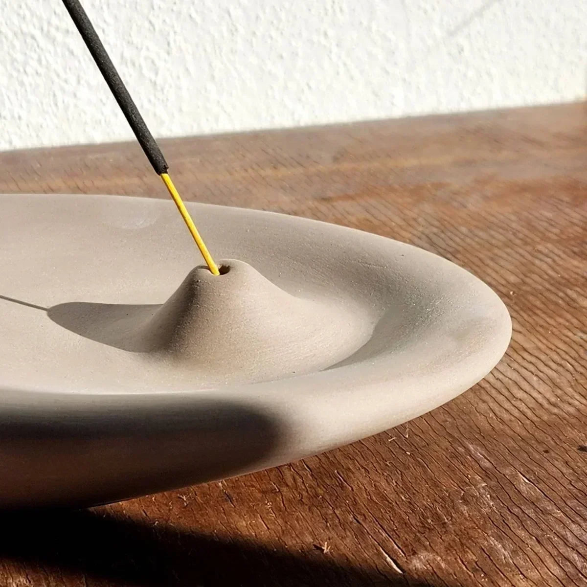 Oval Concrete Incense Stick Holder