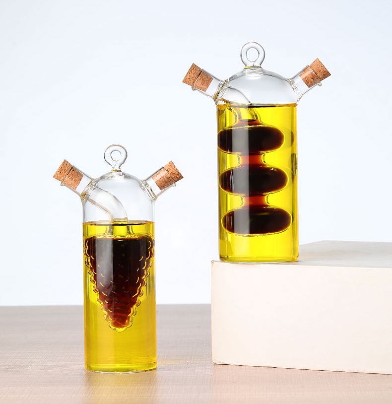 Two-in-One Seasoning Oil Bottle Dispensers