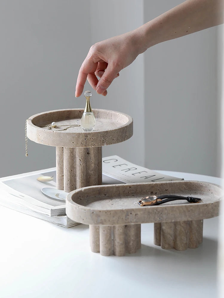 Light Lux Stone Decorative Trays