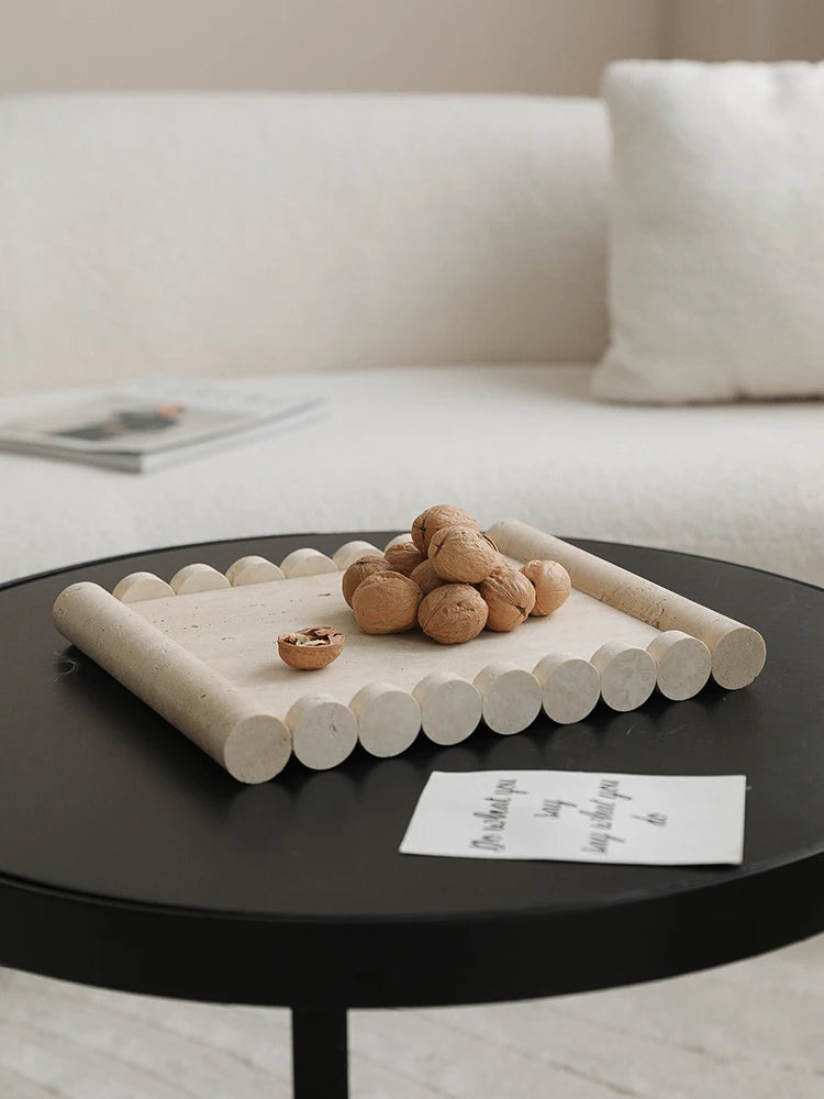 Light Lux Travertine Style Tray