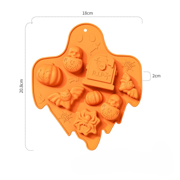 Halloween Cake & Candy Silicone Mold Trays