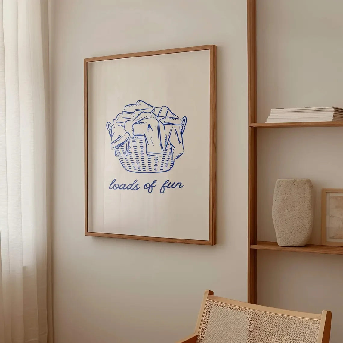 Cheerful Laundry Canvas Poster