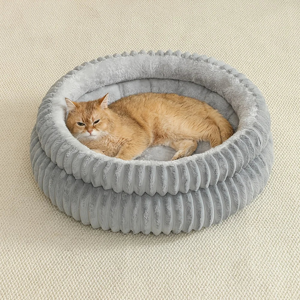 Double Round Cats & Dogs Bed