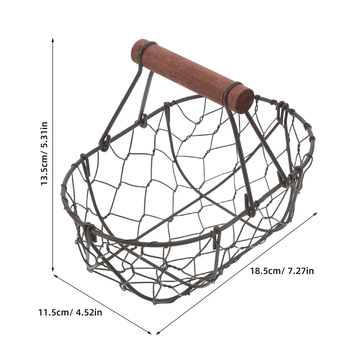 Retro Style Iron Mesh Basket