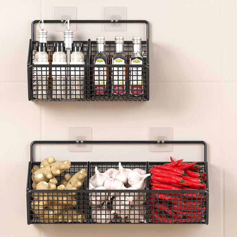Wall Mounted Metal Storage Baskets