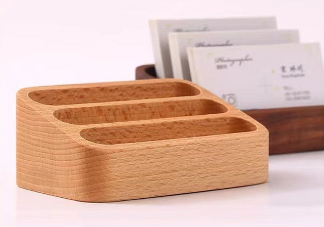 Wooden Business Card Stands