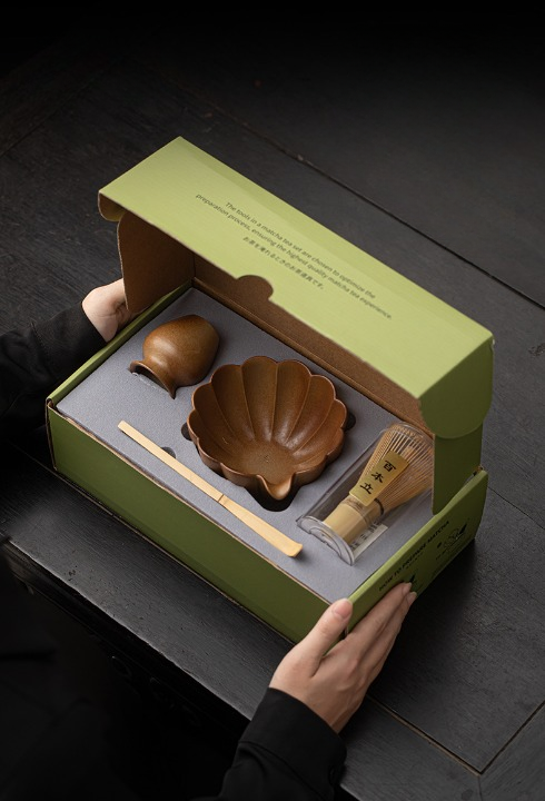 Cherry Bowl Shape Matcha Set