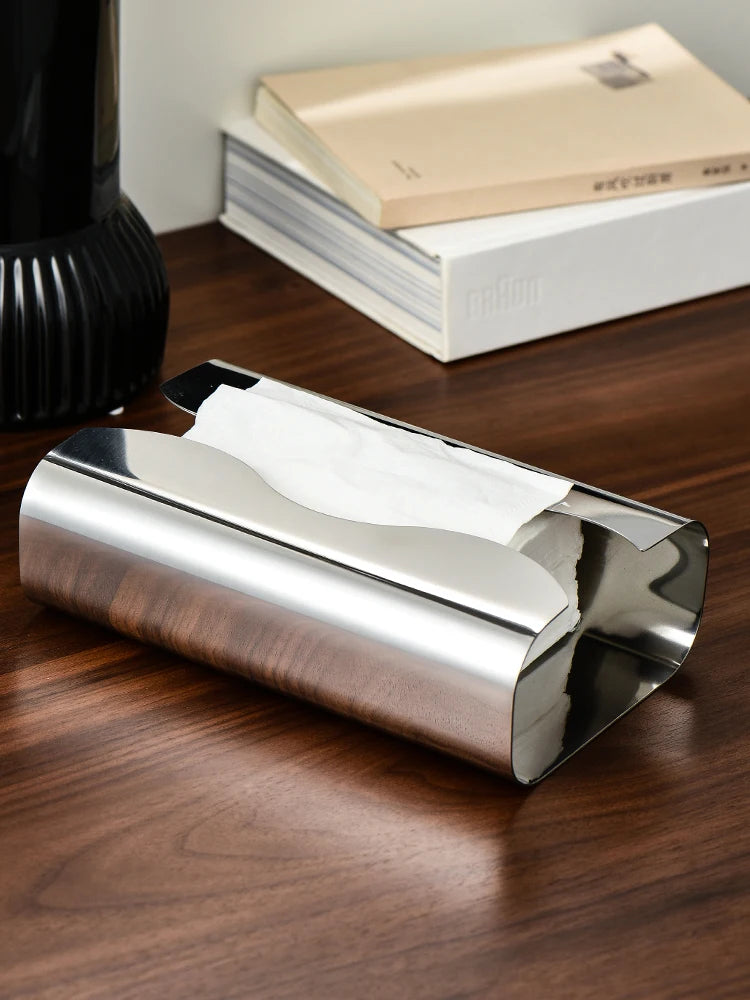 Chrome Style Tissue Case Box